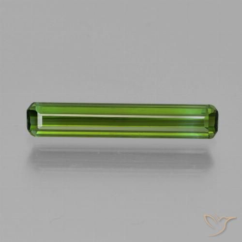 0.83ct Natural Verde alga Turmalina, corte esmeralda, VVS-VS