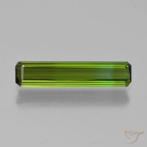 1.08ct Natural Verde medio Turmalina, corte esmeralda, VVS-VS