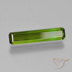 Turmalina Verde medio natural de 1.08 ct, Corte Octágono / Esmeralda, VVS-VS