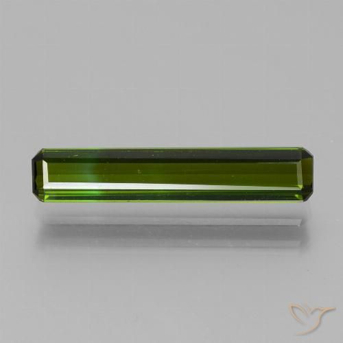 2.05ct Natural Verde medio Turmalina, corte esmeralda, VVS