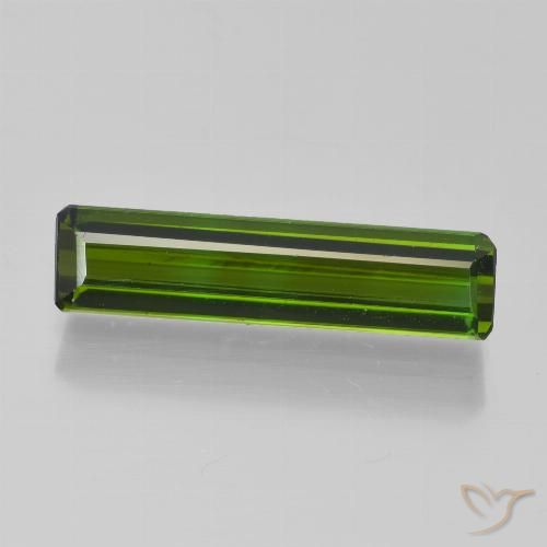 1.96ct Natural Verde alga Turmalina, corte esmeralda, VVS-VS