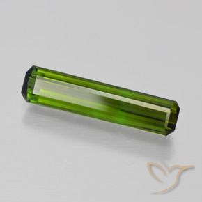Turmalina Verde oscuro natural de 1.82 ct, Corte Octágono / Esmeralda, VVS