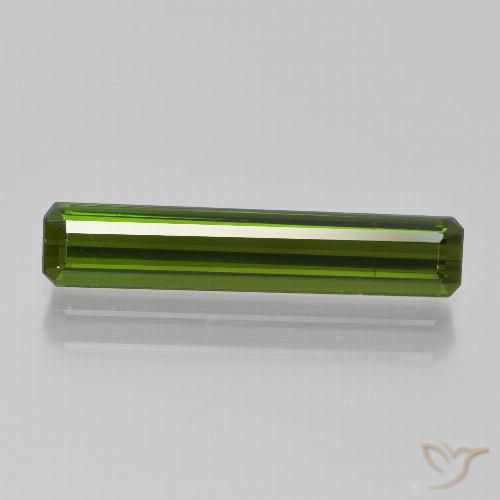 Turmalina Verde medio natural de 2.10 ct, Corte Octágono / Esmeralda, VVS-VS