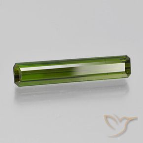 Turmalina Verde medio natural de 2.10 ct, Corte Octágono / Esmeralda, VVS-VS