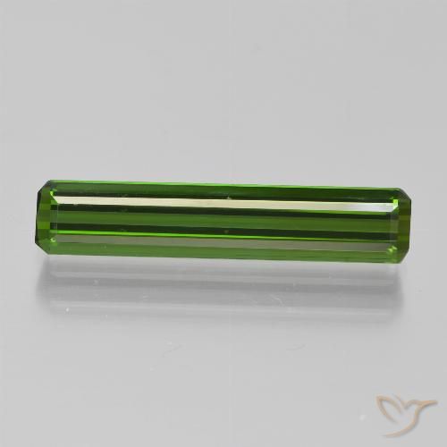 1.95ct Natural Verde oscuro medio Turmalina, corte esmeralda, VVS
