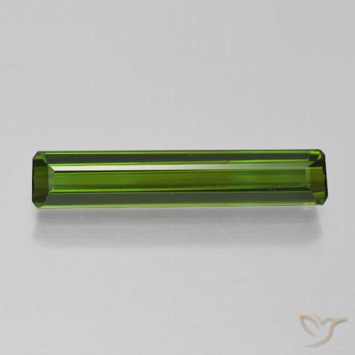 1.82ct Natural Verde alga Turmalina, corte esmeralda, VVS
