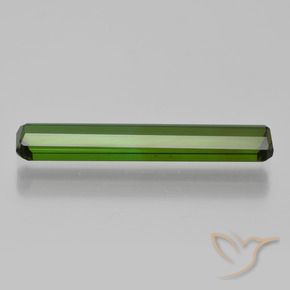 Turmalina Verde oscuro natural de 2.64 ct, Corte Octágono / Esmeralda, VVS