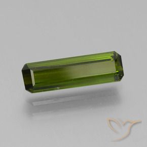 Turmalina Verde oscuro natural de 1.49 ct, Corte Octágono / Esmeralda, VVS-VS