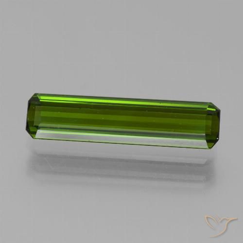 2.06ct Natural Verde oscuro Turmalina, corte esmeralda, VVS-VS