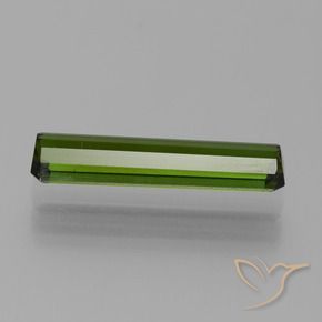 Turmalina Verde oscuro natural de 2.06 ct, Corte Octágono / Esmeralda, VVS-VS