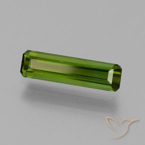Turmalina Verde oscuro natural de 1.25 ct, Corte Octágono / Esmeralda, VVS-VS