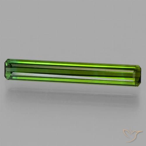 1.72ct Natural Verde oscuro Turmalina, corte esmeralda, VVS-VS