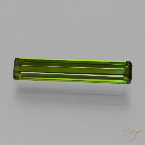 1.55ct Natural Verde oscuro medio Turmalina, corte esmeralda, VVS-VS