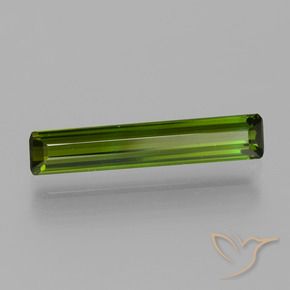 Turmalina Verde oscuro medio natural de 1.55 ct, Corte Octágono / Esmeralda, VVS-VS