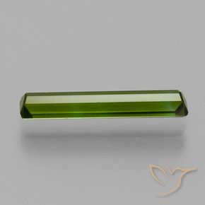 Turmalina Verde oscuro medio natural de 1.55 ct, Corte Octágono / Esmeralda, VVS-VS