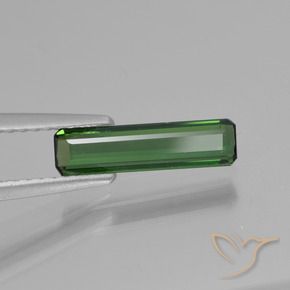 Turmalina Verde bosque natural de 0.77 ct, Corte Octágono / Esmeralda, VVS-VS
