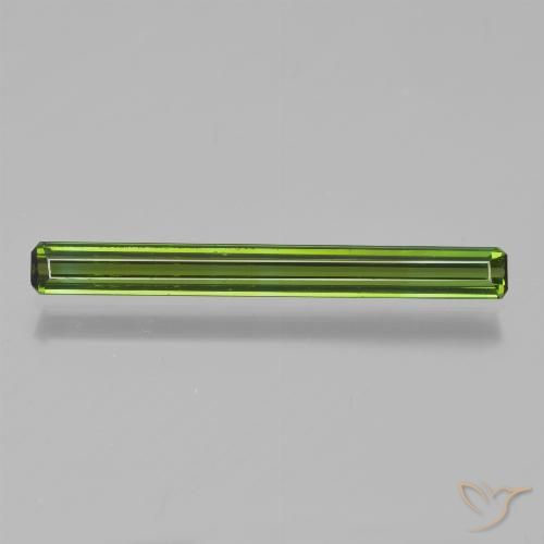 1.14ct Natural Verde medio Turmalina, corte esmeralda, VVS-VS