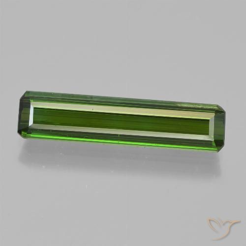 2.44ct Natural Verde oscuro Turmalina, corte esmeralda, VS