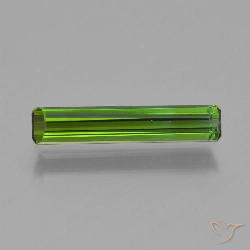 0.88ct Natural Verde medio Turmalina, corte esmeralda, VS