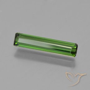 Turmalina Verde oscuro natural de 0.94 ct, Corte Octágono / Esmeralda, VVS-VS