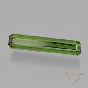 Turmalina Verde medio natural de 1.29 ct, Corte Octágono / Esmeralda, VVS
