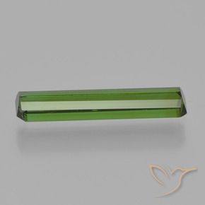 Turmalina Verde medio natural de 1.29 ct, Corte Octágono / Esmeralda, VVS