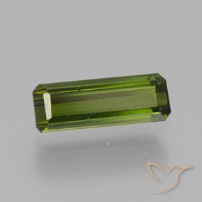 Turmalina Verde oscuro medio natural de 0.88 ct, Corte Octágono / Esmeralda, VS