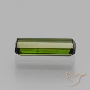 Turmalina Verde oscuro medio natural de 0.88 ct, Corte Octágono / Esmeralda, VS