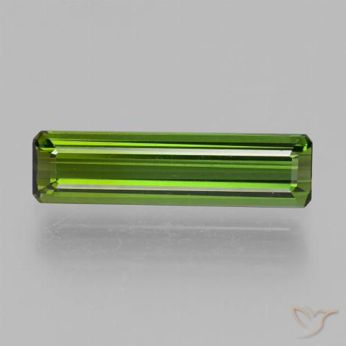 1.72ct Natural Verde medio Turmalina, corte esmeralda, VVS-VS