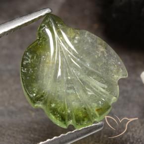 Turmalina Verde medio natural de 4.09 ct, Elegante, Translúcido
