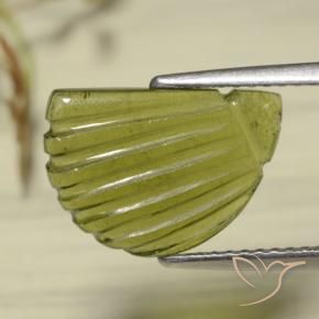 Turmalina Verde bosque cálido natural de 3.33 ct, Elegante, Translúcido