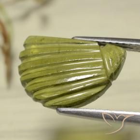 Turmalina Verde bosque cálido natural de 3.33 ct, Elegante, Translúcido