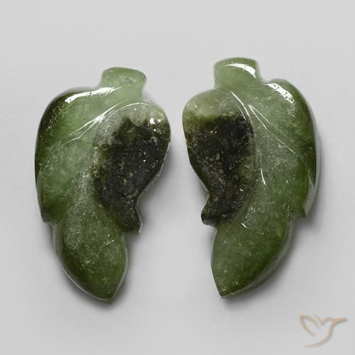 Gemas de Turmalina Verde oscuro natural de 11.45 ct, Elegante, Translúcido