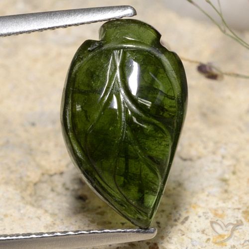 4.86ct Natural Verde bosque Turmalina, Elegante, Translúcido