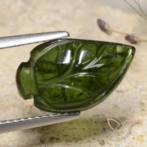 Turmalina Verde bosque natural de 4.86 ct, Elegante, Translúcido