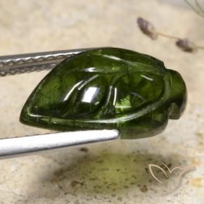 Turmalina Verde bosque natural de 4.86 ct, Elegante, Translúcido