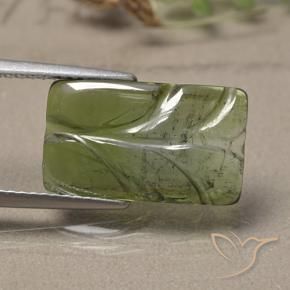 Turmalina Verde claro natural de 4.97 ct, Corte Flor, Translúcido