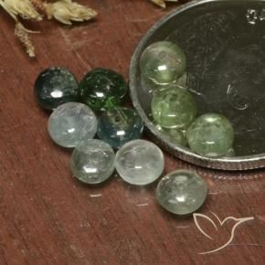 Gemas de Turmalina Verde grisáceo natural de 4.13 ct, Elegante, Translúcido