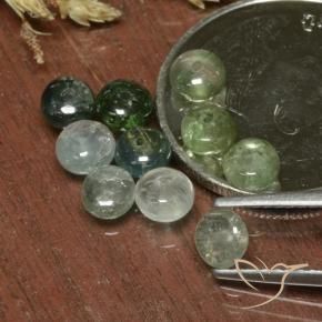 Gemas de Turmalina Verde grisáceo natural de 4.13 ct, Elegante, Translúcido
