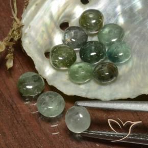 Gemas de Turmalina Verde grisáceo natural de 4.61 ct, Elegante, Translúcido