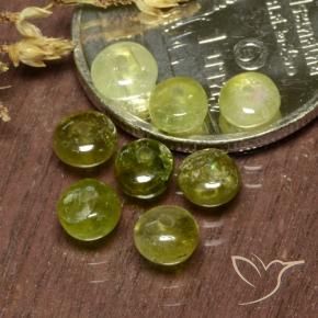 Gemas de Turmalina Verde amarillo natural de 3.16 ct, Elegante, Translúcido