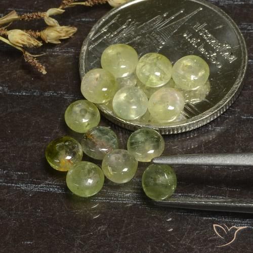 Gemas de Turmalina Verde amarillo natural de 5.09 ct, Elegante, Translúcido