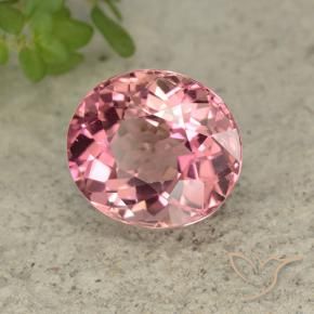 Turmalina Rosado cálido claro natural de 2.69 ct, Ovalada, VVS