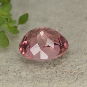 Turmalina Rosado cálido claro natural de 2.69 ct, Ovalada, VVS