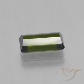 Turmalina Verde oscuro natural de 1.51 ct, Corte Octágono / Esmeralda, VVS-VS