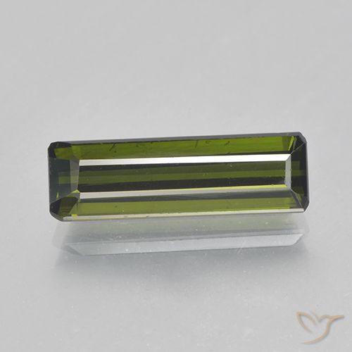 1.89ct Natural Verde medio Turmalina, corte esmeralda, VVS-VS