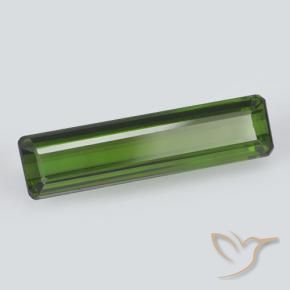 Turmalina Verde oscuro natural de 2.07 ct, Corte Octágono / Esmeralda, VVS-VS