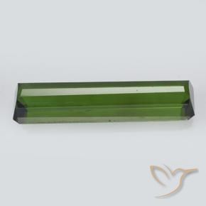 Turmalina Verde oscuro natural de 2.07 ct, Corte Octágono / Esmeralda, VVS-VS
