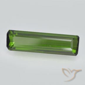 Turmalina Verde oscuro natural de 0.81 ct, Corte Octágono / Esmeralda, VVS-VS