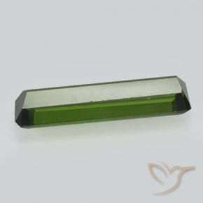 Turmalina Verde oscuro natural de 0.81 ct, Corte Octágono / Esmeralda, VVS-VS